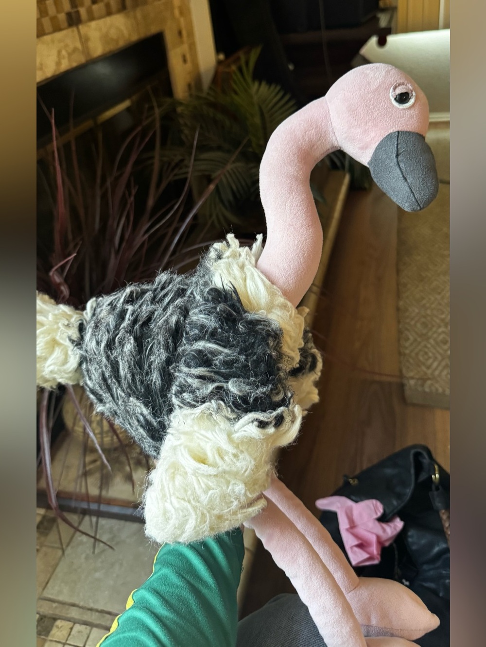 Jellycat flamingo plush pink retired stuffed animal